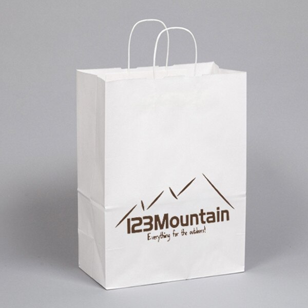 White Kraft Paper Custom PRINTED Sh